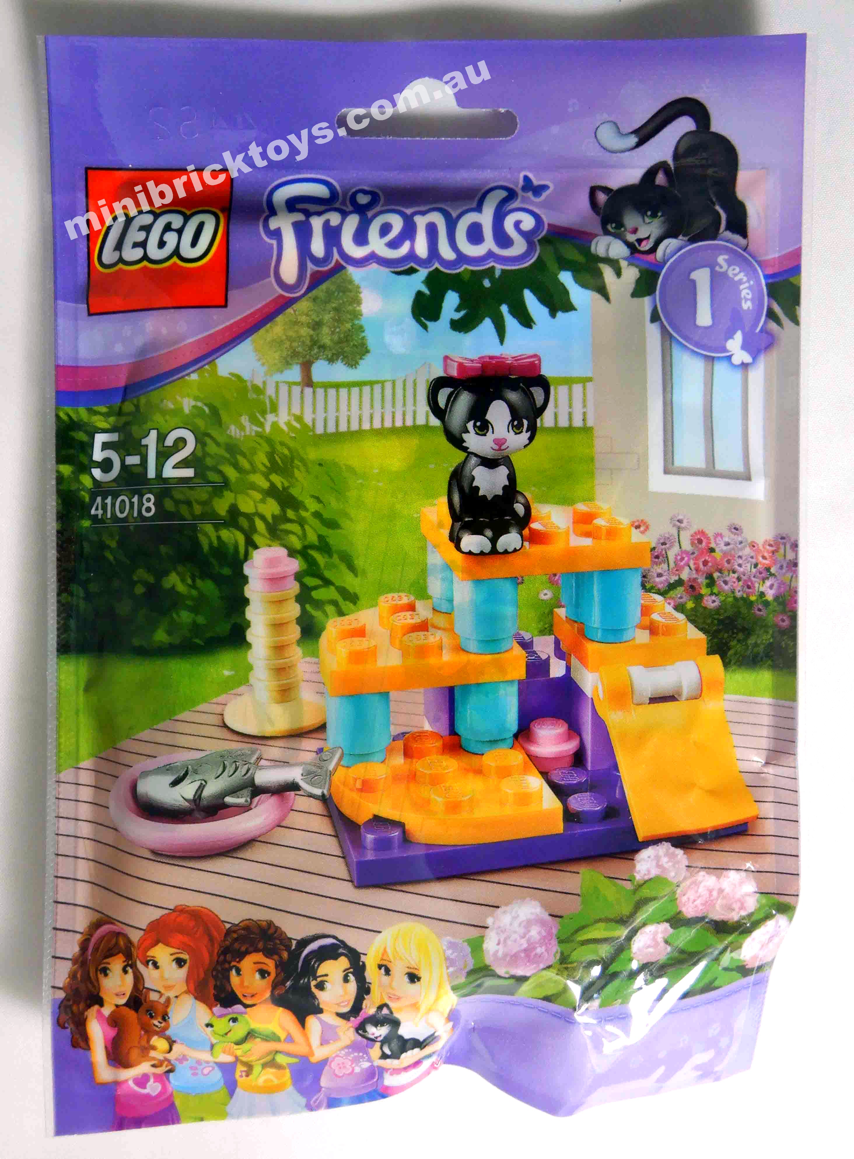 LEGO Friends 41017, 41018 & 41019 Series 1 Sets: Squirrel, Cat, Turtle