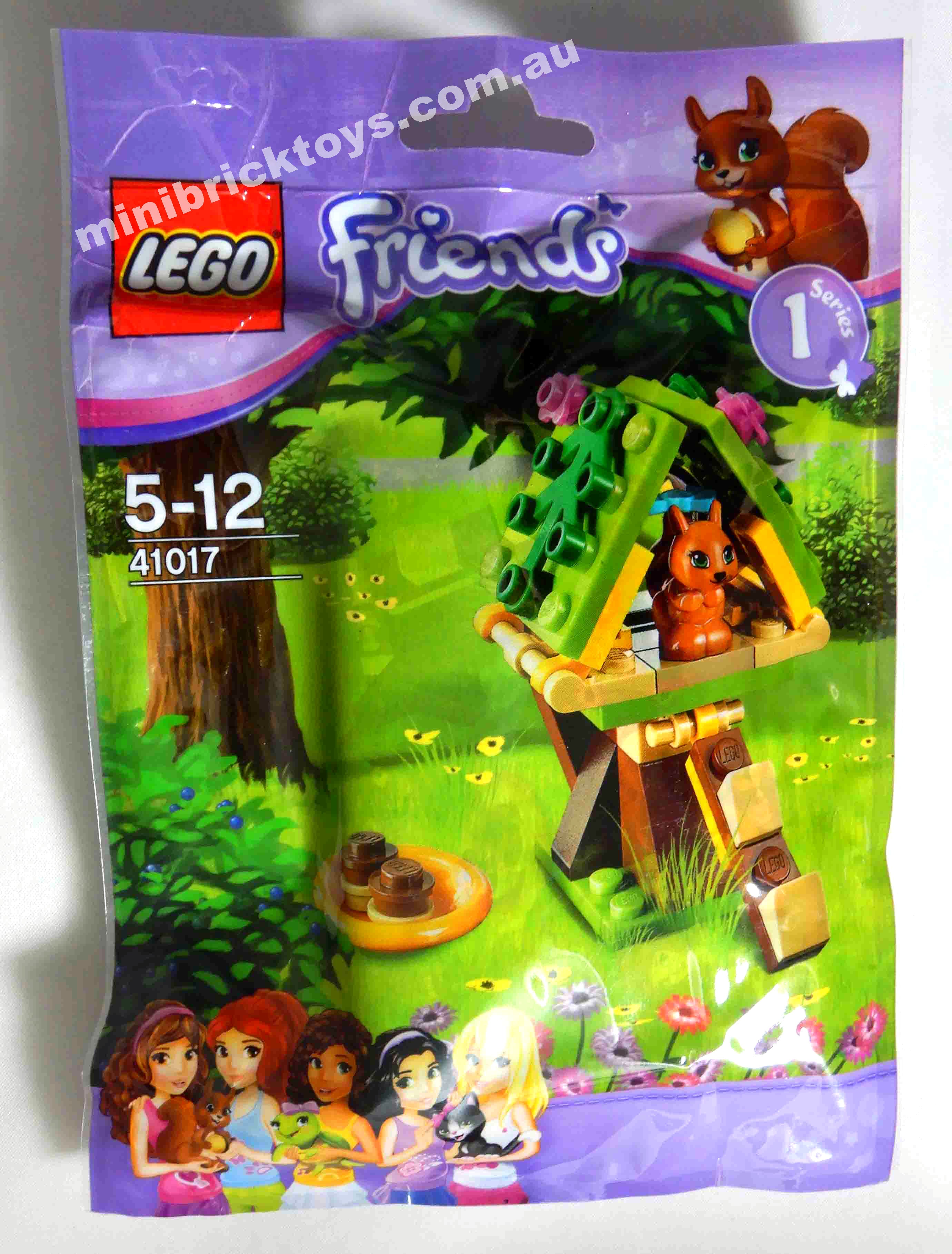 LEGO Friends 41017, 41018 & 41019 Series 1 Sets: Squirrel, Cat, Turtle