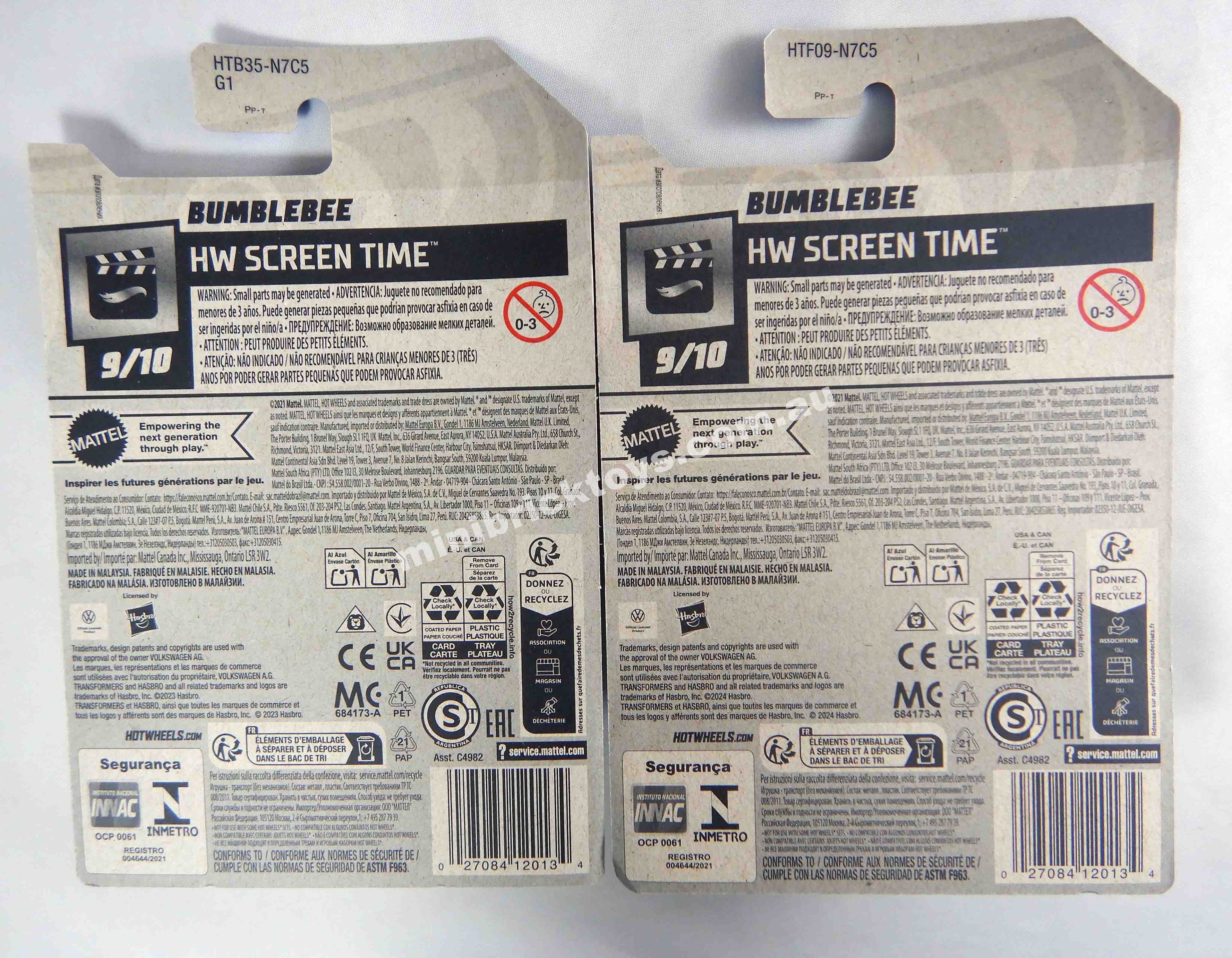 Hot Wheels Transformers BUMBLEBEE Volkswagen Beetle 1/64