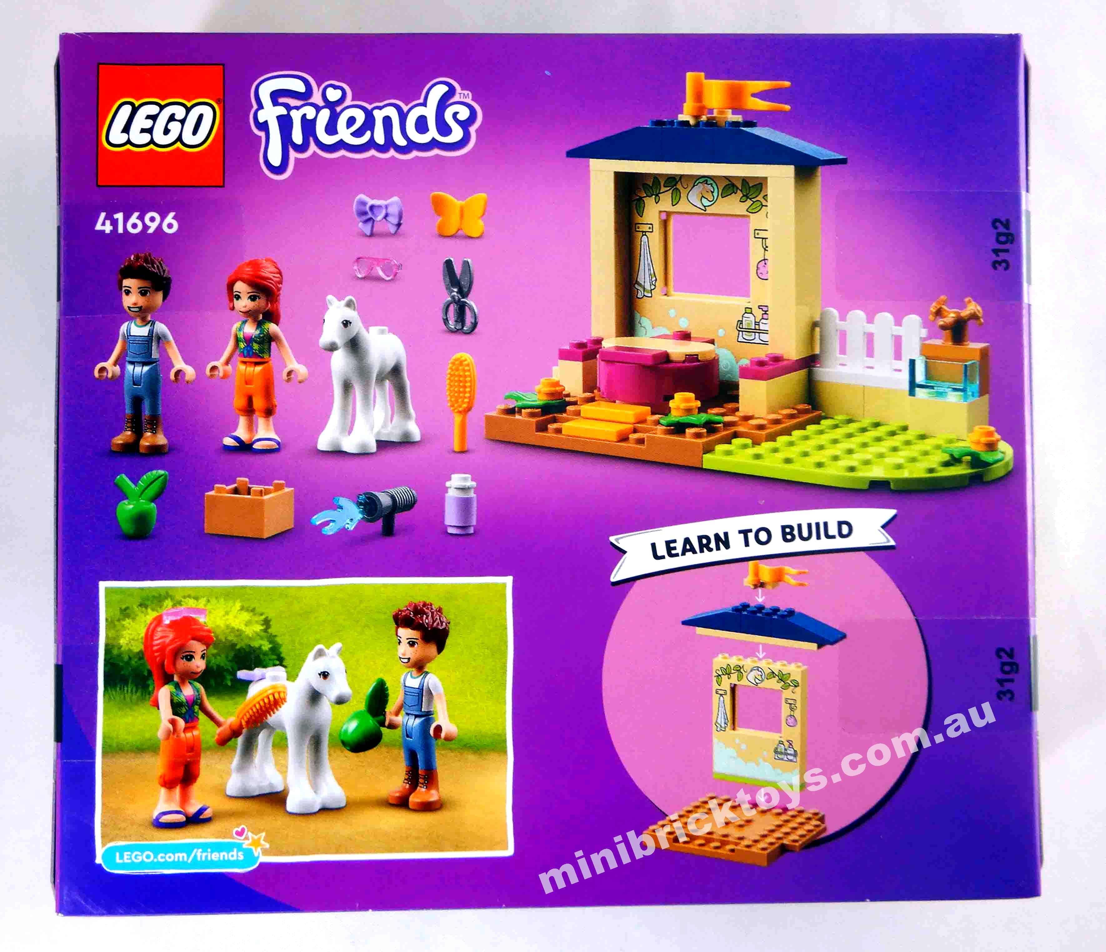 LEGO Friends 41696 Pony Washing Stable Set