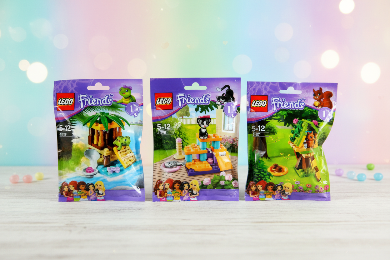 LEGO Friends Series 1 Sets in cheerful playful setting