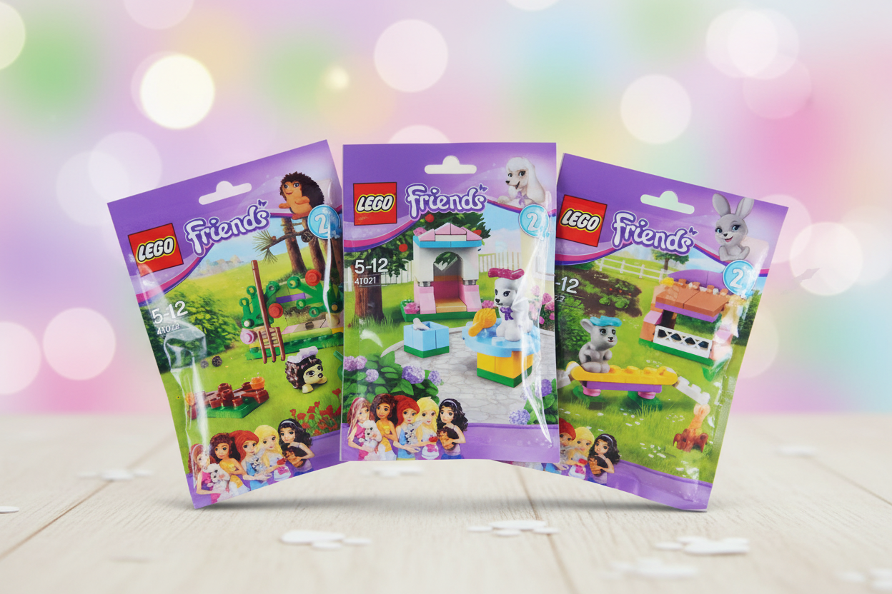 LEGO Friends Series 2 Sets in cheerful playful setting
