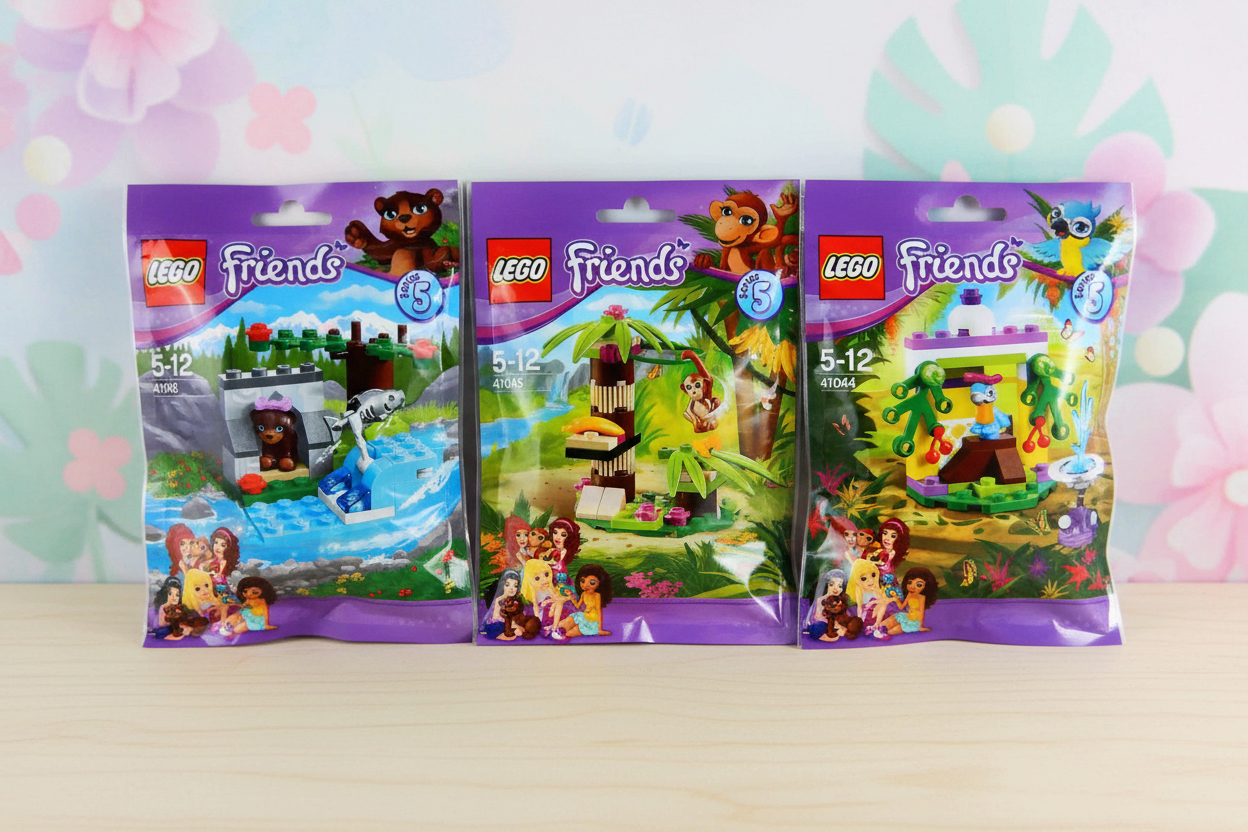 LEGO Friends Series 5 Sets in cheerful playful setting